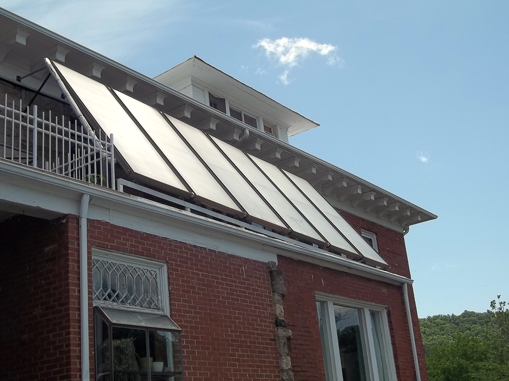 Solar panels on the Gray Rock Inn